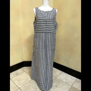 J Jill Love Linen sleeveless dress size large